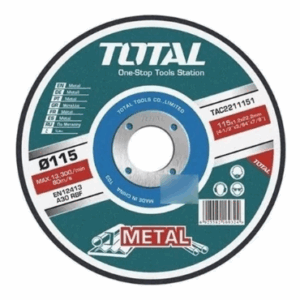 DISCO ABRASIVO DE CORTE PARA METAL  115 Mm Total