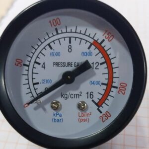 MANOMETRO DE ESTANQUE 1/4  200 PSI - 52 MM